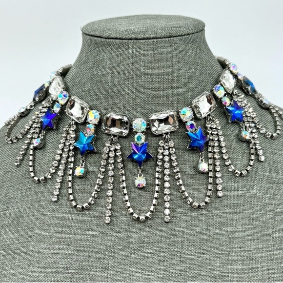 Betsey Johnson Jewelry - Betsey Johnson ‘Shine Bright’ Blue Star Statement Necklace NWT!